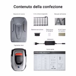 Dreame A1 Tagliaerba robotizzato Batteria Nero, Rosso, Argento - Vista aggiuntiva 8
