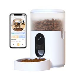 Imou PF1 4L distributore di cibo e acqua per cani e gatti Acciaio inox Bianco Gatto Alimentatore automatico per animali domestici