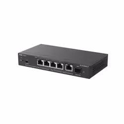 Ruijie Networks RG-ES206MG-P switch di rete Gestito L2 2.5G Ethernet (100/1000/2500) Supporto Power over Ethernet (PoE) Montaggio da desktop/parete Nero - Vista aggiuntiva 4