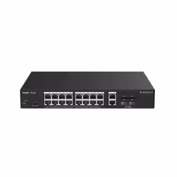 Ruijie Networks RG-ES220GS-LP switch di rete Gestito L2 Gigabit Ethernet (10/100/1000) Supporto Power over Ethernet (PoE) Desktop Nero - Vista aggiuntiva 2