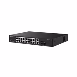 Ruijie Networks RG-ES220GS-LP switch di rete Gestito L2 Gigabit Ethernet (10/100/1000) Supporto Power over Ethernet (PoE) Desktop Nero - Vista aggiuntiva 3