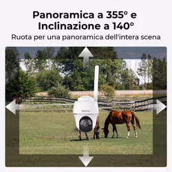 Reolink Telecamera a Batteria 4G LTE Wireless, 2K+ Panoramica e Inclinazione 5MP, Alimentazione Solare Non-Stop, Senza WiFi Go Series G430 con Pannello Solare - Vista aggiuntiva 3