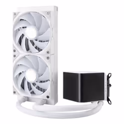 TRYX PANORAMA ARGB 240, Kit di raffreddamento a liquido, 12 cm, 800 Giri/min, 2600 Giri/min, Bianco