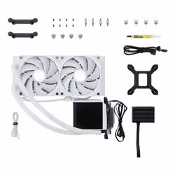 TRYX PANORAMA ARGB 240 Processore Kit di raffreddamento a liquido 12 cm Bianco 1 pz - Vista aggiuntiva 5