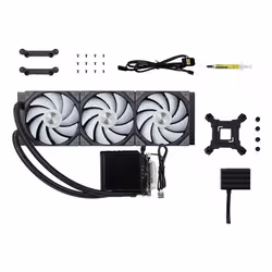 TRYX PANORAMA ARGB 360 Processore Kit di raffreddamento a liquido 12 cm Nero 1 pz - Vista aggiuntiva 5