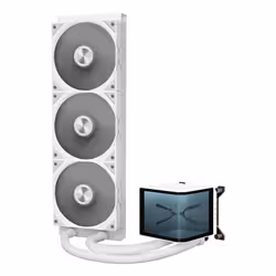 TRYX Panorama 360 Processore Kit di raffreddamento a liquido 12 cm Bianco 1 pz - Vista aggiuntiva 3