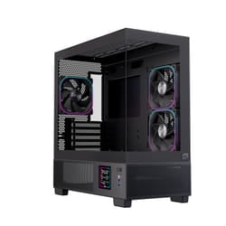 Einarex EXCS-SM-51DR-B computer case Micro Tower Nero