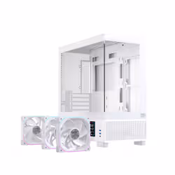 Einarex EXCS-SM-51DR-W computer case Micro Tower Bianco - Vista aggiuntiva 2