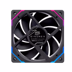 Einarex EXFN-12CS1-B sistema di raffreddamento per computer Case per computer Ventilatore 12 cm Nero 1 pz - Vista aggiuntiva 3