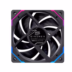 Einarex EXFN-12CI1-B sistema di raffreddamento per computer Case per computer Ventilatore 12 cm Nero 1 pz - Vista aggiuntiva 3