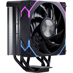 Einarex EXAC-VT-100-R-B sistema di raffreddamento per computer Processore Raffreddatore d'aria 12 cm Nero 1 pz