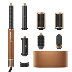 Dreame AirStyle Pro 7-in-1, Asciugatura Rapida, 2 Cilindri Arricciacapelli, Volume e Styling, Riduzione Crespo, Confezione in Pelle, Sistema Magnetico per Accessori