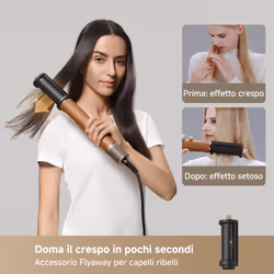 Dreame AirStyle Pro 7-in-1, Asciugatura Rapida, 2 Cilindri Arricciacapelli, Volume e Styling, Riduzione Crespo, Confezione in Pelle, Sistema Magnetico per Accessori