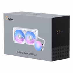 Ocypus Delta L24 ARGB V2 Raffreddamento a liquido AIO processore 2 ventole Bianco - Vista aggiuntiva 8