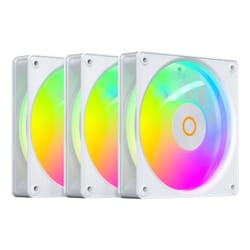 Ocypus Gamma F12 Elite ARGB REVERSE BLADE 3-IN-1 Case per computer Ventilatore 12 cm Bianco 1 pz