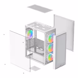Ocypus Gamma C50 ARGB Mini Tower Bianco - Vista aggiuntiva 8