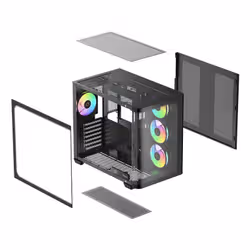 Ocypus Iota C70 Curve ARGB Midi Tower Nero - Vista aggiuntiva 7