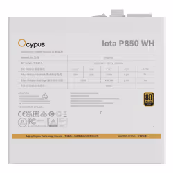 Ocypus Iota P850 WH alimentatore per computer 850 W 24-pin ATX ATX Bianco - Vista aggiuntiva 5