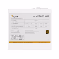 Ocypus Iota P1000 WH alimentatore per computer 1000 W 24-pin ATX ATX Bianco - Vista aggiuntiva 5