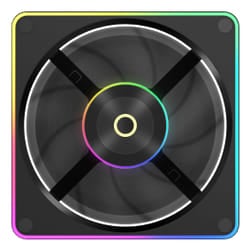 Ocypus Sigma F12 BK ARGB Case per computer Ventilatore 12 cm Nero 1 pz