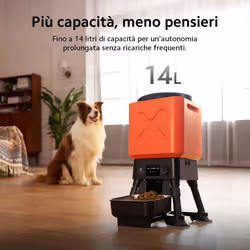 Petoneer Titan 14L distributore di cibo e acqua per cani e gatti Acrilonitrile butadiene stirene (ABS) Nero, Rosso Cane Alimentatore automatico per animali domestici - Vista aggiuntiva 2