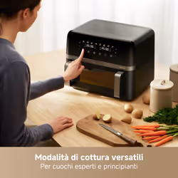 MOVA Tech FD20 PRO Doppia 9 L Indipendente 2700 W Friggitrice ad aria calda Nero - Vista aggiuntiva 8