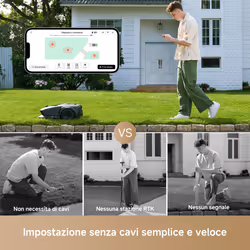MOVA Tech M600 KIT tagliaerba Tagliaerba robotizzato Batteria Nero, Grigio, Rosso - Vista aggiuntiva 4