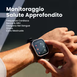 Amazfit Bip Max 5,26 cm (2.07") AMOLED Digitale 432 x 514 Pixel Touch screen Blu Wi-Fi GPS (satellitare) - Vista aggiuntiva 3