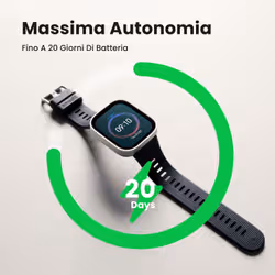 Amazfit Bip Max 5,26 cm (2.07") AMOLED Digitale 432 x 514 Pixel Touch screen Blu Wi-Fi GPS (satellitare) - Vista aggiuntiva 4