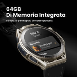 Amazfit Balance Ultra Orologio sportivo 51 mm Titanio GPS cinturino Nero