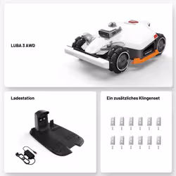 Mammotion LUBA 3 AWD Tagliaerba robotizzato Batteria Bianco - Vista aggiuntiva 7
