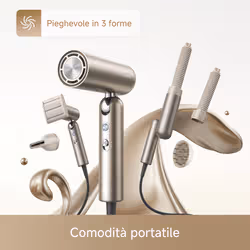 Dreame Pocket Pro 2 asciuga capelli 1300 W Oro - Vista aggiuntiva 2