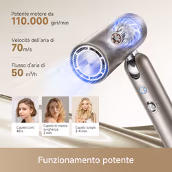 Dreame Pocket Pro 2 asciuga capelli 1300 W Oro - Vista aggiuntiva 4