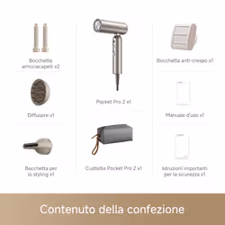 Dreame Pocket Pro 2 asciuga capelli 1300 W Oro - Vista aggiuntiva 7