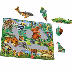 Larsen Maxi FH24 puzzle Puzzle con formine 20 pz Fauna