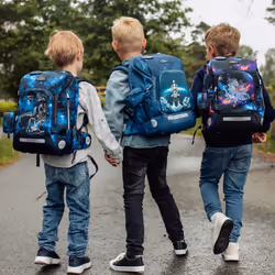 Beckmann Active Air FLX set di zaini per la scuola Ragazzo Poliestere Nero, Blu, Rosso - Vista aggiuntiva 2