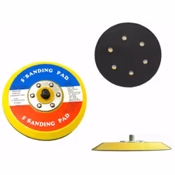 DISCO CON VELCRO PLATORELLO PER LEVIGATRICE 120MM Platorello per dischi abrasivi adatto a levigatrici rotorbitali con attacco ...