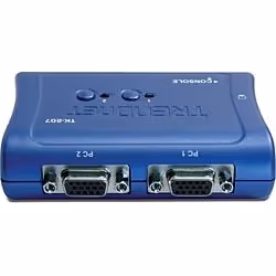 Trendnet TK-207K switch per keyboard-video-mouse (kvm) Blu - Vista aggiuntiva 4