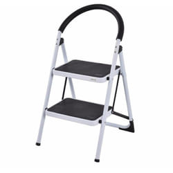 Scaletta Pieghevole in Ferro, Pratica Scaletta Pieghevole, Scaletta Pieghevole Multiuso, capacità di Carico 150 kg (2 Gradini) - Costway