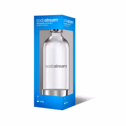 SodaStream 1041191490, Bottiglia di carbonatazione, Acciaio inox, 1 L, 1 pz, CE, Scatola