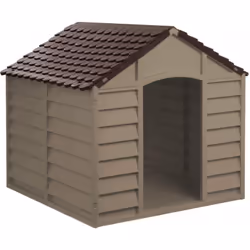 CUCCIA PER CANI: In PVC/Resina, Resistente e Robusta - Per Cani di Taglia Grande , Porta cm 31x57, Dimensioni cm 86x84.5x82H  ...
