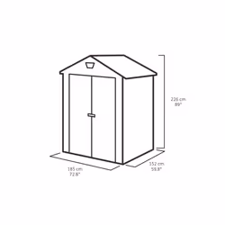 Keter Manor 6x5 Casetta in plastica - Vista aggiuntiva 7