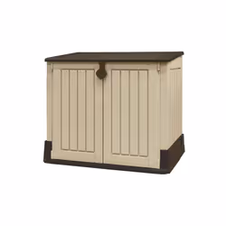 Keter Store-It-Out MIDI, Casetta in plastica, Doppia, Tetto piatto, Beige, Beige, Resina