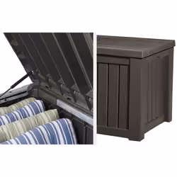 Keter Rockwood Deck Box Armadietto portaoggetti Rettangolare Marrone - Vista aggiuntiva 6
