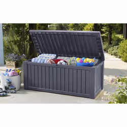 Keter Rockwood Deck Box Armadietto portaoggetti Rettangolare Marrone - Vista aggiuntiva 8