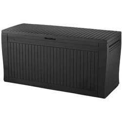 Keter - baule comfy in resina grafite, 116,7x44,7x57 cm