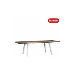 Tavolo In Resina Estensibile Da Giardino Effetto Legno Harmony 160/240 Cm 35705