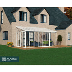 Canopia San Remo Pergola Chiusa in Alluminio 3X5.6 m Bianco