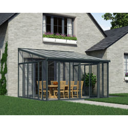 Canopia San Remo Pergola Chiusa in Alluminio 4X4.4 m Grigio