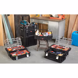 Keter 240051 valigetta porta attrezzi Custodia flip a libro Nero - Vista aggiuntiva 4
